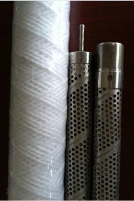 China Filtration winding filter skeleton  wire wound filter yarn filter,winding filter element perforated tubes for sale