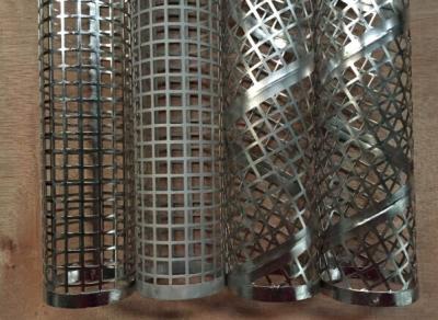 China spiral welded air center core perforated filter tube filter element frame 316 metal pipes for sale