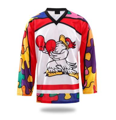 China Custom Hockey Jersey Sublimation Quick Dry European Ice Shenzhen for sale