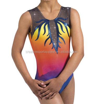 China Spandex / Polyester Custom Design Gymnastics Leotard Wholesale For Adult for sale