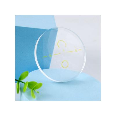 China Single Lens 1.523 Mineral Vision Prescription Lenses Optical Semi Finished Glass Semi Finished Glass UC/HMC White for sale