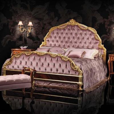 China Designer Classical Beds Luxury Double King Size Bed Set EUROPEAN Furniture Bedroom for sale