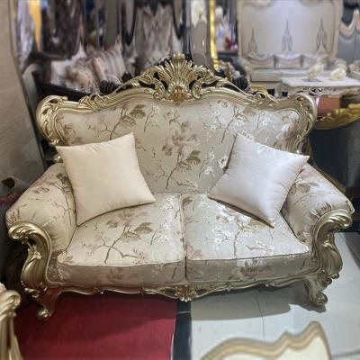 China Handcrafted Carved Royal Sofa Set Furniture Single Sofa Couches Wooden Luxury Living Room Furniture for sale