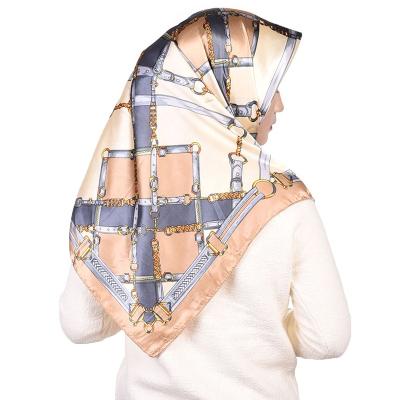 China Comfortable Newcomers Wholesale Polyester Ladies Scarf Shawl Silk Chiffon Hijab Square For Women for sale