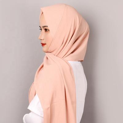 China Comfortable Newcomers Wholesale Polyester Ladies Scarf Shawl Silk Chiffon Hijab Square For Women for sale