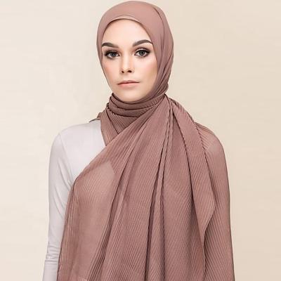 China Comfortable Newcomers Wholesale Polyester Ladies Scarf Shawl Silk Chiffon Hijab Square For Women for sale