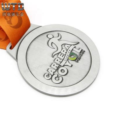 China China WTD Chinese Manufacturer Cheap Custom White 3D Zinc Alloy Material Medals Sports Kidney Shape Medal for sale