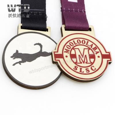 China China Eco Friendly Custom Round Crafts Sports Low Price Laser Crafts Wooden Medals for sale