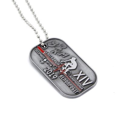 China 2021 Europe Archaize new product factory custom military tag style army metal dog tag/dogtag for sale