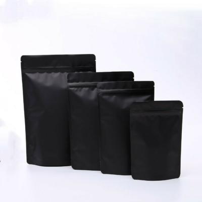 China Matte Black Food Stand Up Package Pouch/Aluminum Foil Packaging Zip Lock Bag/Doypack Mylar Food Package Bags à venda