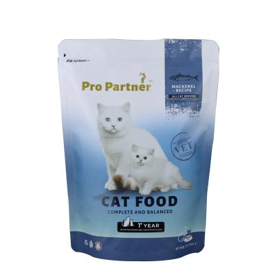 China Recyclable Material Grade Child Proof Plastic Mylar Goods Ziplock Dog Treats Pet Cat Food Packaging Bags for sale