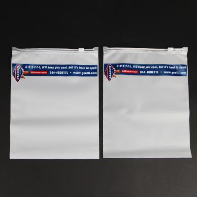 China Recyclable Custom Reusable Small Clothes Packaging For Print Jewelery Customized Logo Mini Clear T-shirt Plastic Frosted Ziplock Bag for sale