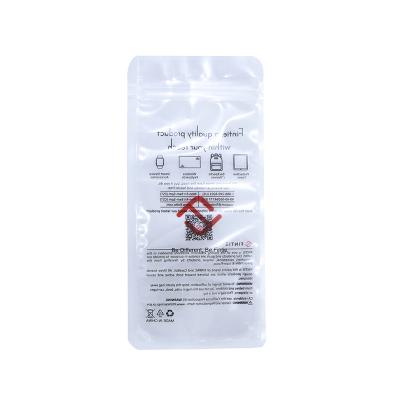 中国 Wholesale eco-friendly printed glossy clear resealable zipper lock mylar plastic packaging bags with logo for date line bags phone accessories 販売のため