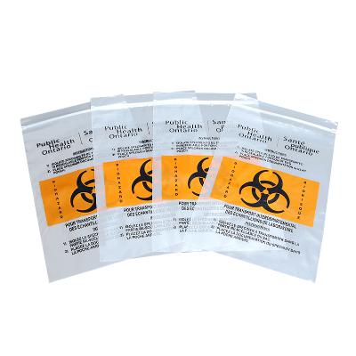 중국 Disposable Transparent Medical Specimen Transport Biohazard Pathology Pathology Ziplock Bag 판매용