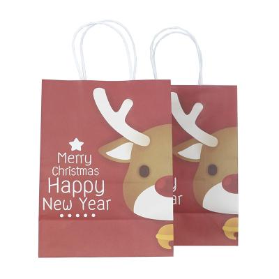 Κίνα Custom Printed High Quality Recyclable Kraft Paper Carrier Shopping Bag Take Out Delivery Bags προς πώληση