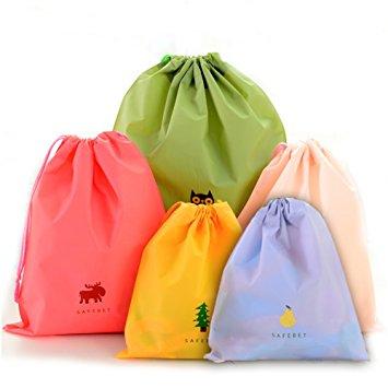 China Wholesale Recyclable Promotional Reusable Plastic Drawstring Bags Te koop