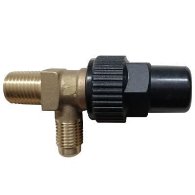 China Building Material Shops Original Valves Parts Angle Compressor Refrigeration Parts Brass Refrigeration Angle Valve for sale