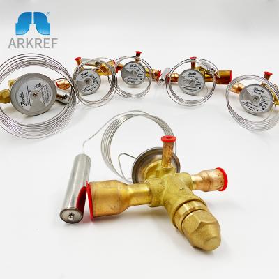 China Refrigeration Parts Supply Cold Storage Expansion Valve R22 R404a R407c Air Conditioning Refrigeration Danfoss Thermostatic Expansion Valve for sale