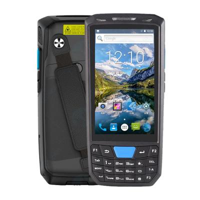 China Android 8.1 4G PDA 1D 2D handheld qr barcode scanner T80 4.5 inch data mobile terminal computer for sale