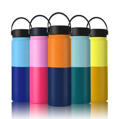 China Sustainable Vacuum Gym Soprts Hot Bottle Stainless Steel Double Wall Customize Waterbottle for sale