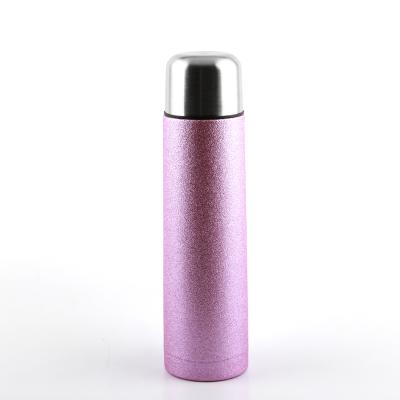 China Business 750ml 18/8 Stainless Steel Vacuum Thermos Sports Bottles BPA Free Insulation Flask With Silicone Handle for sale