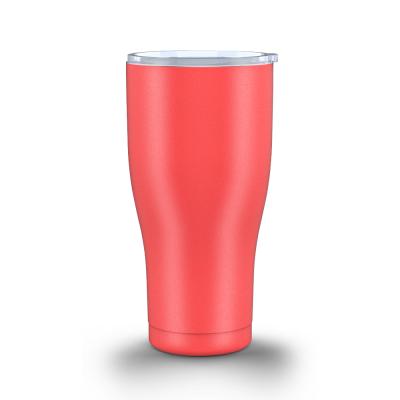 China Durable 304 Stainless Steel Double Wall Christmas Tumbler Submilationtumblers Matte Pink Tumbler for sale