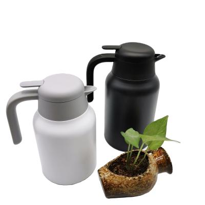 China Sustainable 2.0L Liter Stainless Steel Double Wall Coffee And Teapot Vacuum Thermos Pot for sale