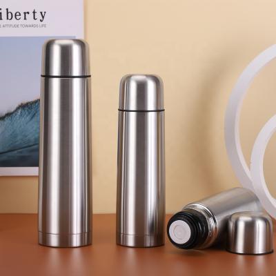 China Business Classic 304 Bullet 1L Stainless Steel Flask Double Wall Vacuum Insulation Thermos Bullet Flask for sale