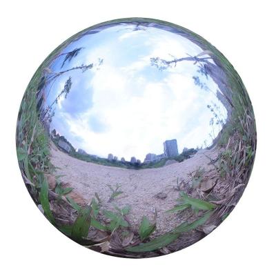 China Europe Durable Stainless Steel Gazing Ball , Hollow Ball Mirror Globe Polished Shining Sphere For Garden for sale