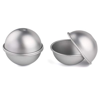 China DIY Stainless Steel Metal Bath Bomb Molds For Handmade Spa Bombs Kit for sale