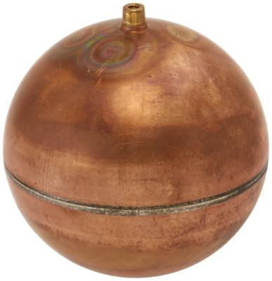 China High Strength Heavy Duty Spherical Copper Float Pure Copper Sphere With Wire for sale