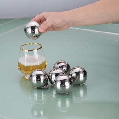 China Factory supply good price viable stainless steel facial massage ice ball for whiskey for sale