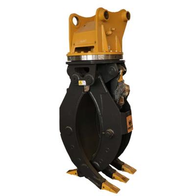 China Machinery Repair Shops Excavator Hydraulic Rotating Grapple Wooden Grapple Log Grapple Stone Grapple for sale