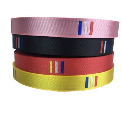 China 2021 Hot Sales Pp Webbing Tape Belt Custom Colorful Polypropylene Webbing Jacquard Low Moq For Promotion for sale