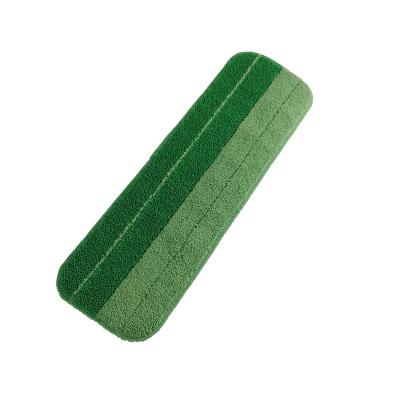 China Viable Wholesale Commercial Damp Airy Wet Mopping Microfiber Mop Pads for sale