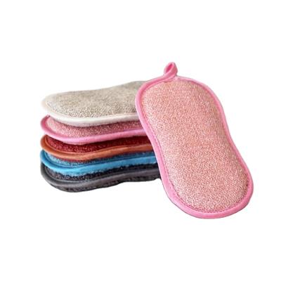 China New Sustainable Kitchen Sponge Kitchen Microfiber Tableware Sponge Washable Kitchen Cleaning Sponge for sale