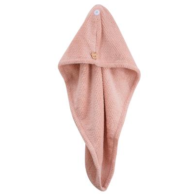 China QUICK DRY Microfiber After Hair Towel Hat Turban Head Wrap Women's Girls Shower Lady Hair Dryer Quick Dry Wrap Bathing Tools for sale