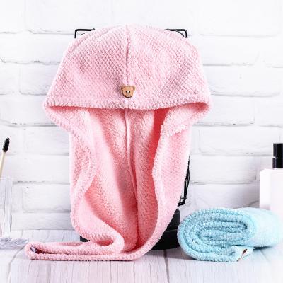 China Factory Direct Ultra Absorbent Microfiber Hair Drying Towel QUICK DRY For Long Hair Wrap Towels Fast Drying Absorbent for sale