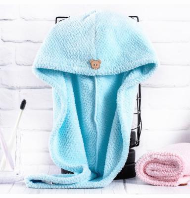 China Wholesale Custom SPA QUICK DRY Super Plush Microfiber Hair Drying Wrap Salon Towel Quick Dry Hair Turban Super Absorbent For Women for sale