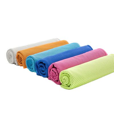 China Hypoallergenic Sports Towel Microfiber Ice Cooling Instant Cool Face Towels For Gym Swimming Yoga Running 30x100cm Quick Dry Sweat Towels for sale