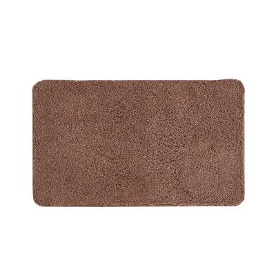 China MicrofiberSoft Sustainable Non-slip Premium Washable Water Absorbent Blanket Bathroom Bath Mat for sale