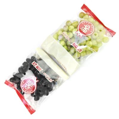 China Factory direct sales plastic packaging bag fruit vent moisture proof bag with zipper for sweet tomato for sale