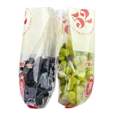 China Customized high quality moisture-proof fruit anti-fog zipper fresh vegetables logo plastic bag for sale