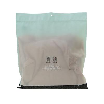 China Wholesale Custom Moisture Proof Frosted Mylar Zipper Lock Plastic Bag Clothing Packaging Pouch for sale