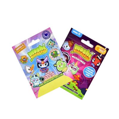 China Factory Sale Various Color Plastic Packaging Bags Moisture Proof Custom Logo 3 Seal Toys Side Pocket With Handle for sale