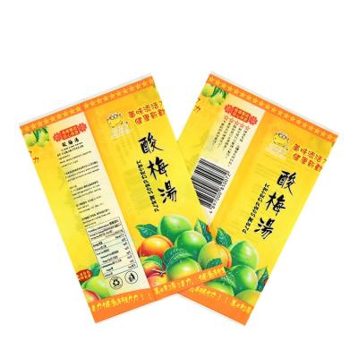 China Manufacturers Moisture Proof Custom Printed Heat Seal Shrink Sleeve Label For Beverage / Juice for sale