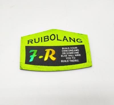 China Viable Custom Embossed Logo Silicone Apparel Brand Accessories 3d Cloth Custom Patch for sale