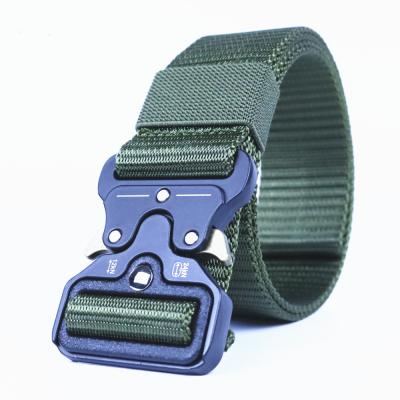 China Outside Outdoor Special Forces Training Belt Nylon Canvas Quick Release Nylon Belt Men's Tactical Belt for sale