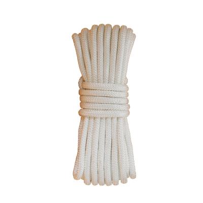 China Polyester / Nylon Sun Resistant And Rain Resistant White Black 10mm 6mm 8mm Polyester Rope for sale