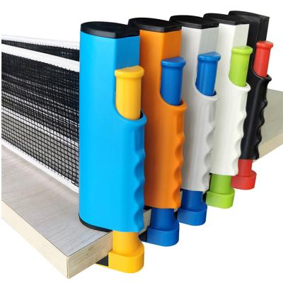 China PE/Polyester Play Anywhere Portable Ping Pong Net Retractable Table Tennis Net For Any Table for sale